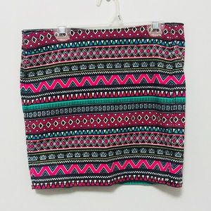 H&M Print Mini Skirt